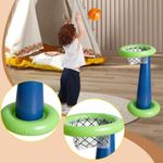 Inflatable Pool Basketball Hoop Soft Toss Game for Holiday Birthdays Family