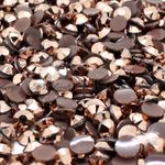 Coffee Gold AB 1000pcs Rhinestone Beads Flat Back Nail Art Craft Gems