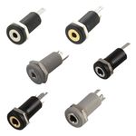 2.5mm 3.5mm Stereo Mono Jack Chassis Panel Mount Aux Input Socket Connector