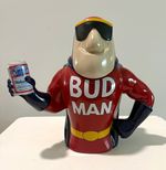 Budweiser Bud Man Lidded Collector Stein Breweriana