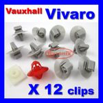 VAUXHALL VIVARO MOVANO LOWER SIDE DOOR MOULDING EXTERIOR TRIM STRIP CLIPS SET