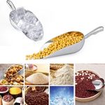 Small Aluminium Scoop 5oz Round Bottom Metal Kitchen Ice Food Flour Rice Grain