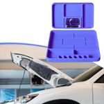2Pcs Silicone Tool Trays Tool Holder Grip Mats Anti Slip with Parts Tray Men