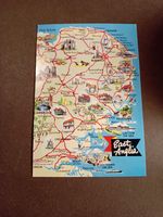 Map Postcard, East Anglia, Unposted Unposted