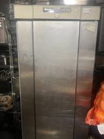 gram upright single door stainless steel freezer