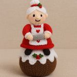 Knitting Pattern Santa Mrs Claus Chocolate Orange Bath Bomb Cover For Christmas