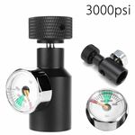 Paintball Co2 Adapter Air Regulator Fill Station Remote On/Off 3000psi Gauge