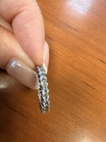 Platinum Full Eternity Diamond Ring 1.90ct 3mm G/SI2