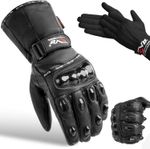 EVO LEATHER MOTORBIKE MOTORCYCLE GLOVES WIND WATERPROOF THERMAL WINTER PROTECT