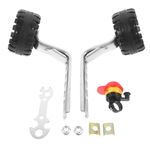 Reusable Durable Black Bike Training Wheels Children Auxiliary Stabilizer Set