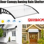 Door Canopy Awning Rain Shelter Front Back Porch Shade Patio Roof Covers Outdoor