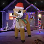 Christmas Inflatable Reindeer Decor Christmas Decoration Lightweight Inflatable
