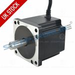 Nema 34 Stepper Motor 4.8Nm(680oz.in) 6A 80mm Length 14mm Keyway Shaft 4 Wires