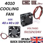4010 FAN 40mm X 40mm X 10mm MINI SQUARE BRUSHLESS COOLING FAN 5V 12V 24V DC