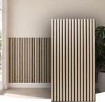 Keypak Acoustic Wall Panels 120x60cm Light Oak Wooden Slat MDF Wall Panelling