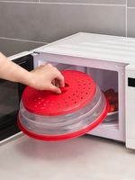 Foldable Microwave Splash Cover Heat Resistant Oil Proof Food Lid Kitchen Tool