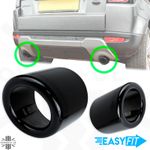 2 Exhaust tips upgrade Gloss Black for Range Rover Evoque Pure/Prestige tailpipe