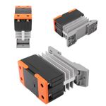 Solid State Relay SSR Input DC 3‑32V To Output AC 24‑480V With Heat Sink Fo SG