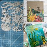 Metal Cutting Dies Seaweed Coral Scrapbooking Album Embossing Paper Card Stencil