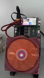 Nerdqaxe++ Rev 6.1 6TH with new copper fan heatsink fitted