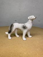 Japan Black & White Borzoi Standing Dog Figurine