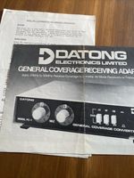 Datong Electronics PC1 General Coverage Receiving Flyer / Instructions . - KP185