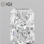 IGI Certified Lab Grown CVD Diamond Radiant Cut 1.82 Ct E Color VVS2 Clarity