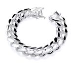 925 Sterling Silver HUGE Men's Miami Cuban Bracelet 18mm Width 178.2 grams