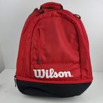 Wilson Team Tennis Backpack In Red & Black Rucksack Tennis Racket Bag