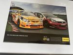 Framed Vauxhall Astra H VXR BTCC A2 Size Advert Poster Retro Garage Man Cave