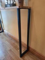 Console Table Legs  modern rustic hairpin steel metal hallway entryway CTRW/BL