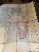Track Chart Map Routes Union-Castle Line Steamers Rare Ephemera Poor Condition