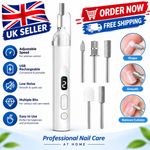 Toe Nail Grinder For Thick Toenails Set Manicure And Pedicure Electric Nail File