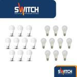 LED GLS E27 B22 Light Bulbs Edison Screw Bayonet Warm White Cool White Daylight