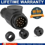 13 Pin Trailer Caravan Plug 12V Towing Connector Caravans Socket Euro Plug UK