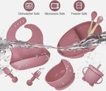 8PCS Silicone Baby Feeding Set BPA Free Toddler Weaning Kit