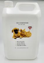 PETS/DOG CONDITIONER FOR ALL COATS  5LITRE WITH FREE PUMP DISPENSER