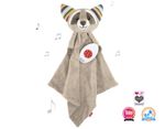 Zazu comforter with soothing sound Raccoon Robin 469 - Beige