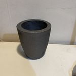 Graphite crucible furnace casting foundry ingot tool with hole. 