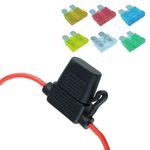In-Line Standard Blade Fuse Holder with 6 Fuses 12V 30A Car Automotive Auto