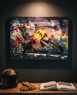 Barry Sheene Suzuki 7 canvas art prints by Greg Tillett MotoGP