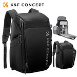 K&F Concept 25L Large Capacity Camera Backpack Storage Bag for DSLR Photography