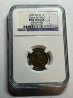 1922 No D Lincoln Wheat Cent Weak Reverse Die Pair NGC F Detail Key Date