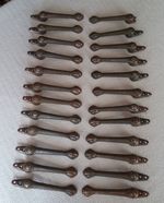 12 Pairs (24) Antique Vintage Art Deco Decorative Stair Carpet Clips Grips