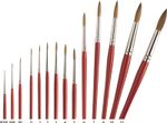 Pro Arte - Artists Pure Red Sable Brushes - Round - Series 3 - Watercolour