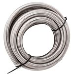 AN6 -6AN Stainless Steel Braided Fuel Oil Gas Line Hose Pipe 3 Meters