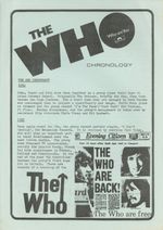 The Who Chronology