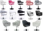 SALON CHAIRS , PLUSH FAUX LEATHER CHAIRS BEAUTY HAIRDRESSER SALON CHAIRS