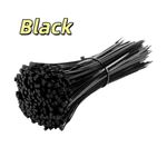 Black / White Cable Ties Heavy Duty 50 lb Ultra Nylon Wrap Wire Zip UV Resistant
