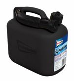 Streetwize Durable Plastic Jerry Fuel Oil DIESEL Can Container & Funnel - BLACK